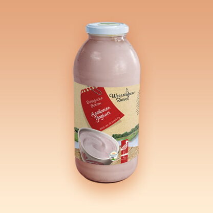 Bio aardbeien yoghurt